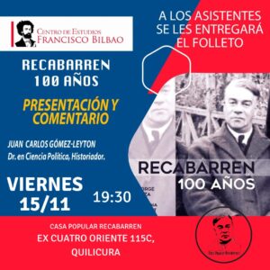 "Recabarren 100 años" en Casa Popular Recabarren Quilicura